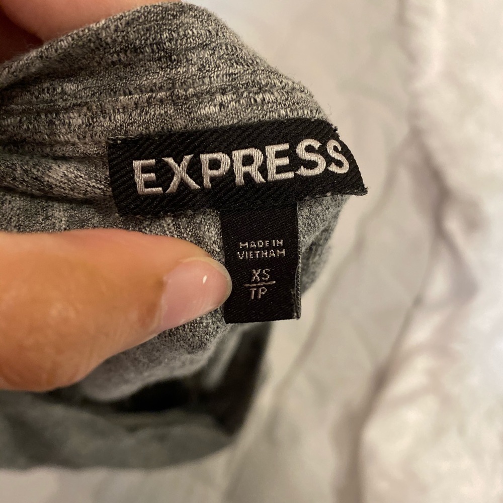 Grey And Black Color Block Top - image 4